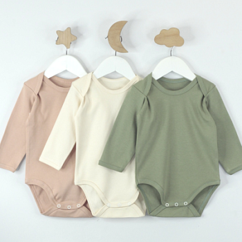 Боди дл-рук без кнопки пенье однотонный №2 для мальчика(арт. БП2011) оптом от производителя