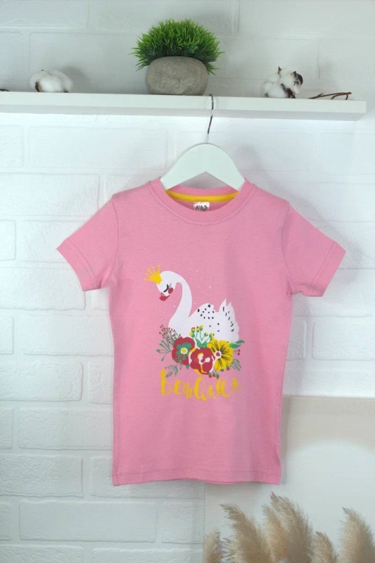 Футболки с принтом на девочку с 5 лет до 8 лет (арт. ФД-28)