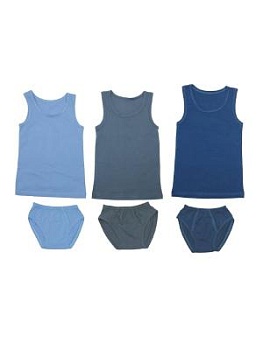 Комплект однотонный на мальчика (майка+трусы) р.р. от 26 до 34 (арт. КМ2-37)