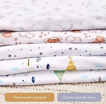 Пеленка для новорожденных (5 кулирка) 90см Х 100см (арт. ПК910) оптом от производителя