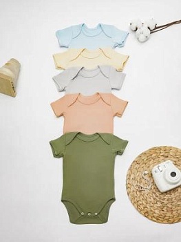 Боди кор-рук пенье однотонный 5 цветов на мальчика (арт. БП101) оптом от производителя