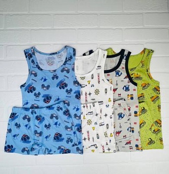 Комплект яркий (майка+боксеры)  р.р. от 34 по 40 (арт. КМ-58)