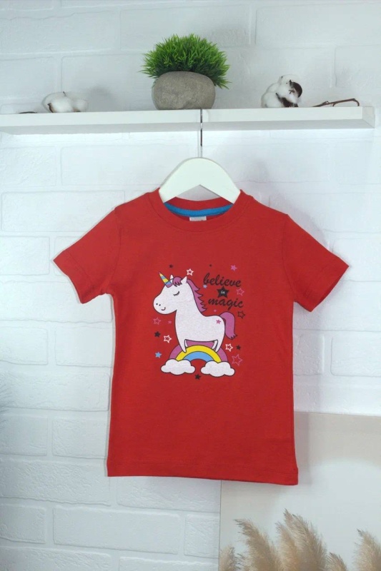 Футболки с принтом на девочку с 1 года до 4 лет (арт. ФД-27)