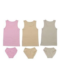 Комплект на девочку (майка+трусы) однотонный р.р. от 26 до 32 (арт. КД-37)