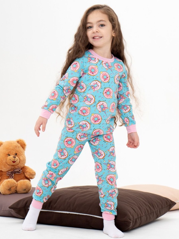 Пижама на девочку (кулирка) 6, 7, 8, 9, 10 (арт. ПДК-8)