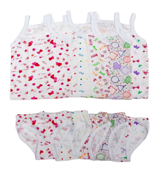 Комплект цветной на девочку (майка+трусы) на бретельках р.р. от 26 до 34 (арт. КДБ-27)