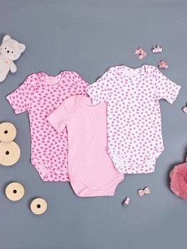 Боди кор-рук микс лапша на девочку(арт. БП-микс) оптом от производителя