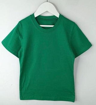 Футболка детская однотонная зеленый
