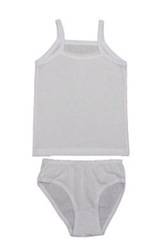 Комплект белый на девочку (майка+трусы) р.р. от 34 до 42 (арт. КД-18)