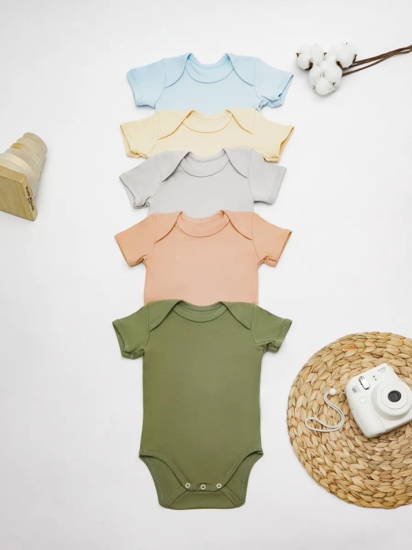 Боди кор-рук пенье однотонный 5 цветов на мальчика (арт. БП101) оптом от производителя