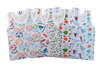 Майка цветная на мальчика р.р. от 34 до 42 (арт. ММ-28)