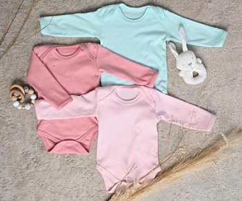 Боди дл-рук без кнопки пенье однотонный для девочки(арт. БП2011) оптом от производителя