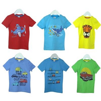 Футболки с принтом на мальчика с 1 года до 4 лет (арт. ФМ-27)