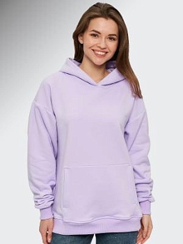 Худи без начеса(петля) для женский лиловый