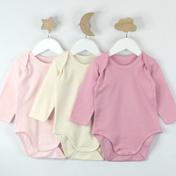 Боди дл-рук без кнопки пенье однотонный №2 для девочки(арт. БП2011) оптом от производителя