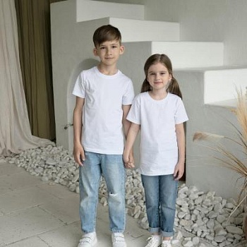 Футболки детские\подростковые белые р.р. от 34 до 42 (арт. Ф-18)