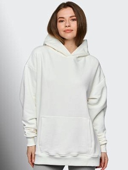 Худи без начеса(петля) для женский молочный
