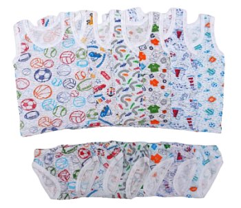 Комплект цветной на мальчика (майка+трусы) р.р. от 34 до 42 (арт. КМ-28)