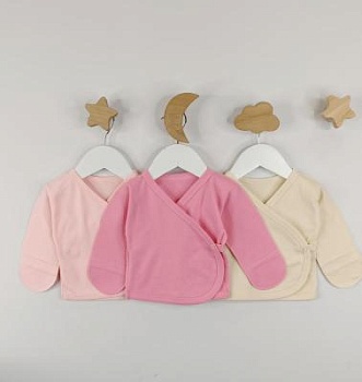 Распашонка пенье однотонная №2 с запахом на девочку(арт. 2РП) оптом от производителя