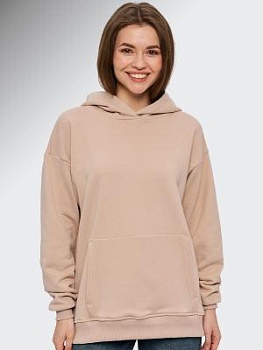 Худи без начеса(петля) для женский бежевый