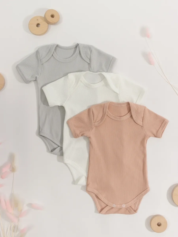 Боди кор-рук пенье однотонный №4 для мальчиков и девочек(арт. БП101) оптом от производителя