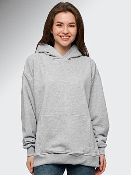 Худи без начеса(петля) для женский меланж