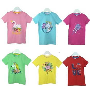 Футболки с принтом на девочку с 5 лет до 8 лет (арт. ФД-28)